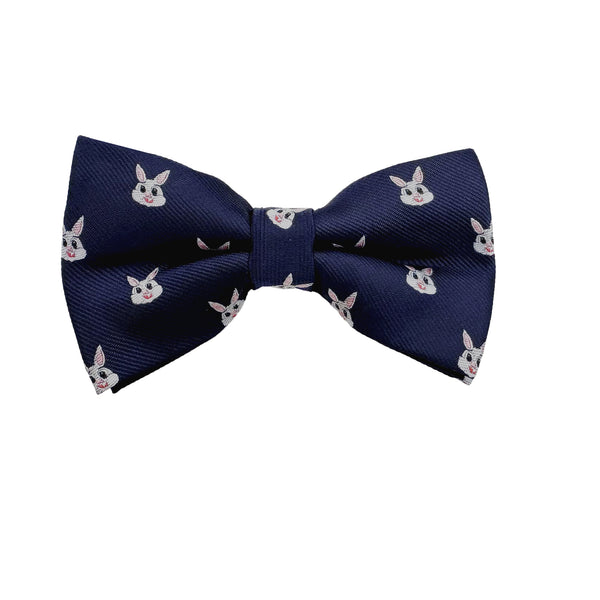 Navy Blue Bunny Pre-Tied Bow Tie