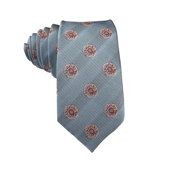 Silver Grey with Donut Necktie