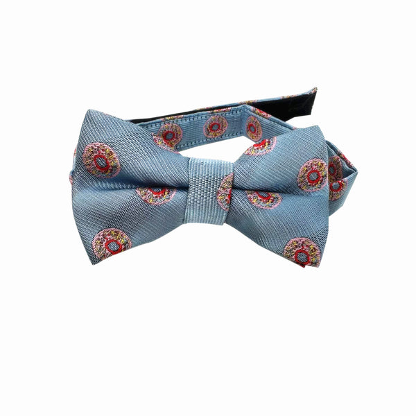 Silver Grey with Donut Kids Bow Tie