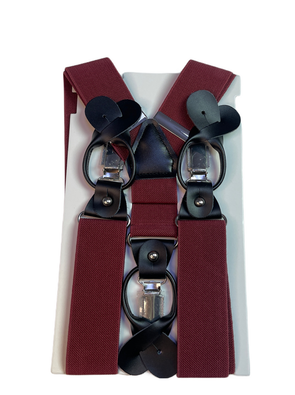 Burgundy Adult Suspender