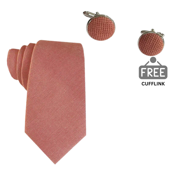 Sedona Cotton Skinny Tie + FREE CUFFLINK