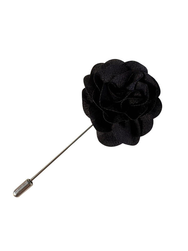 Dark Navy Flower Lapel Pin