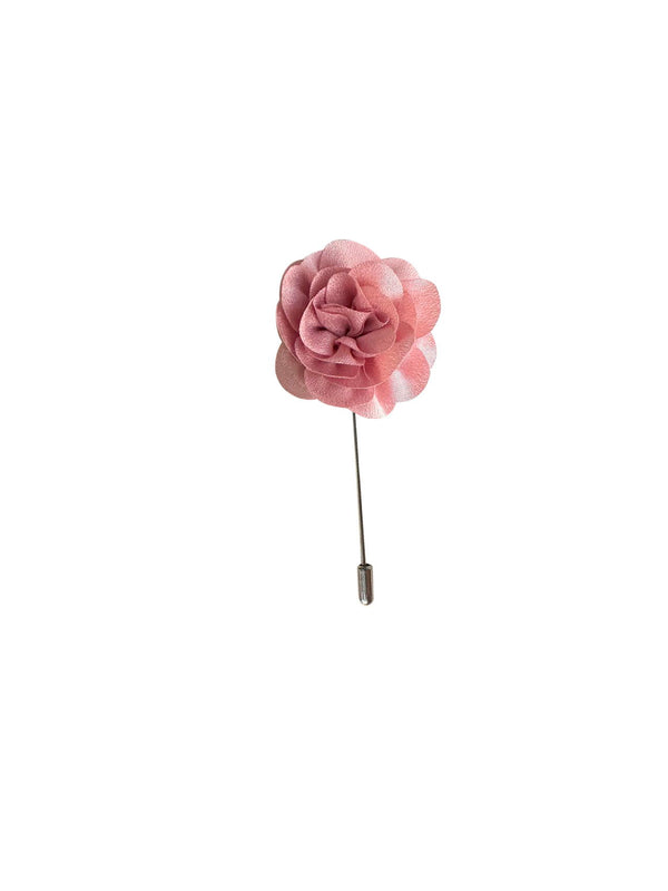 Dusty Blush Pink Flower Lapel Pin