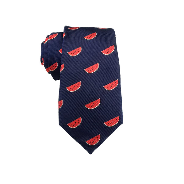 Navy Blue Watermelon Necktie