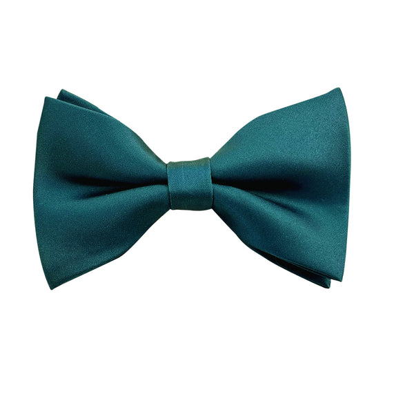 Peacock Satin Pre-tied Bow Tie