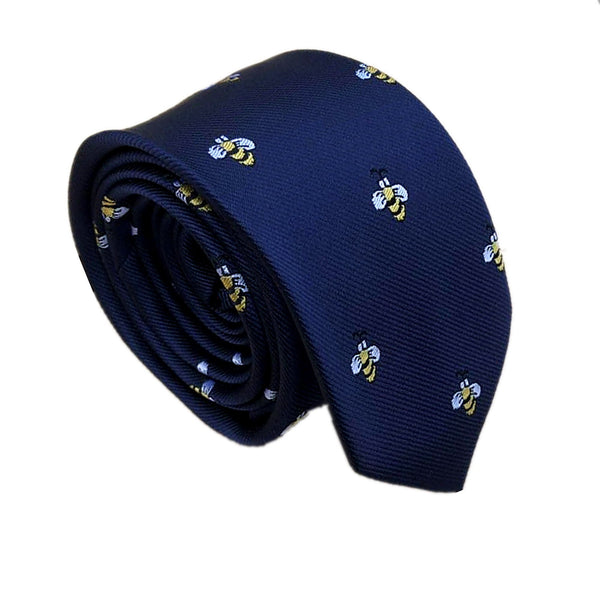 Navy Bumble Bee Necktie