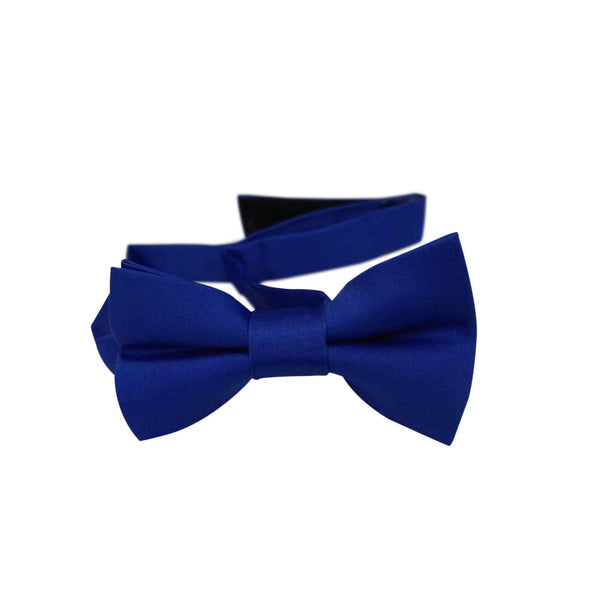 Royal Blue Satin Kids Bow Tie