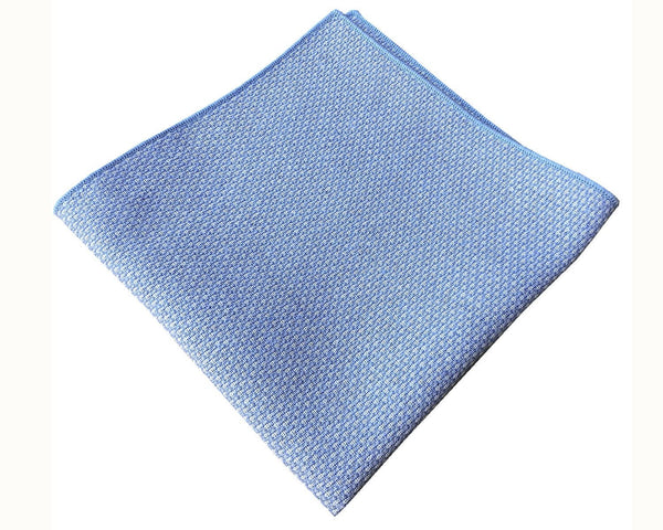 Pale Blue Tweed Pocket Square