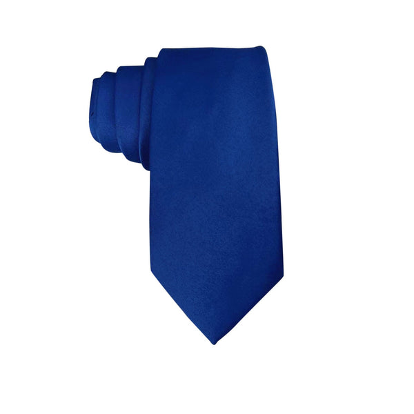 Royal Blue Satin Necktie