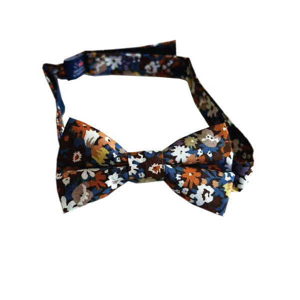 Rust Midnight Floral Kids Bow Tie