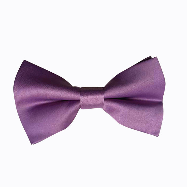 Wisteria Purple Satin Pre-tied Bow Tie