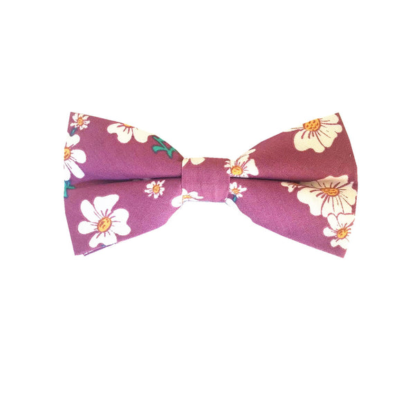 Light Chianti Floral Pre-tied Bow Tie