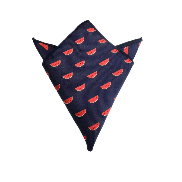 Navy Blue Watermelon Pocket Square