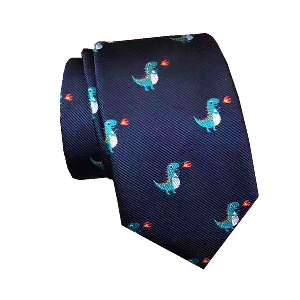 Navy Dino Necktie