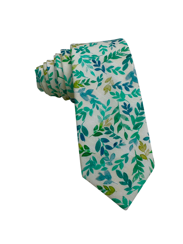 Sage Green Grass Skinny Tie