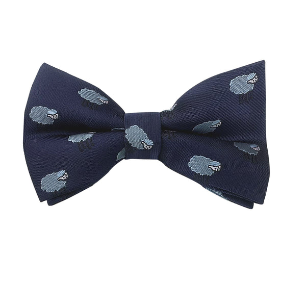 Dark Navy Blue Sheep Pre-tied Bow Tie