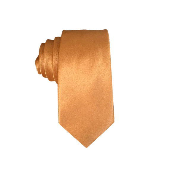 Gold Satin Necktie