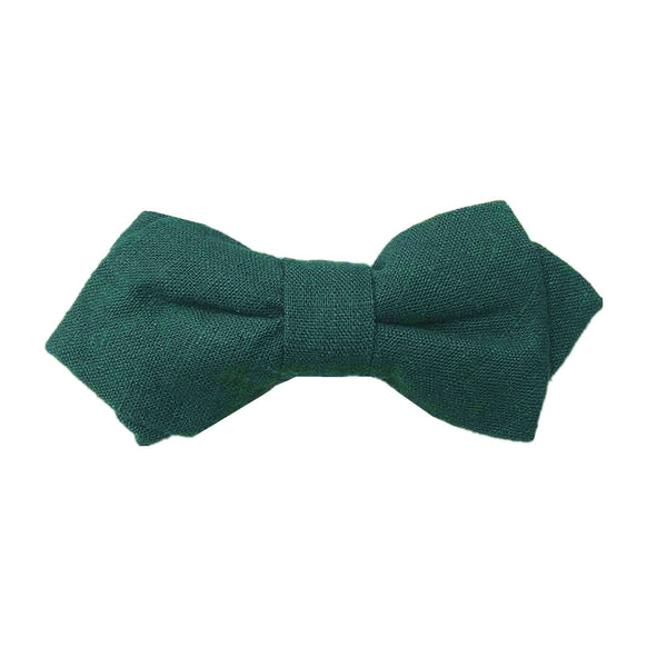 Forest Green Self-tied Diamond Bow Tie