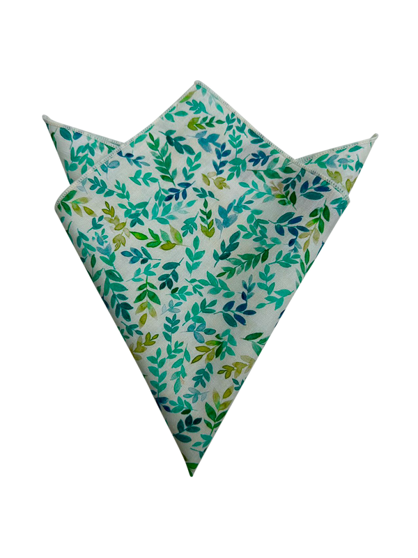 Sage Green Grass Pocket Square