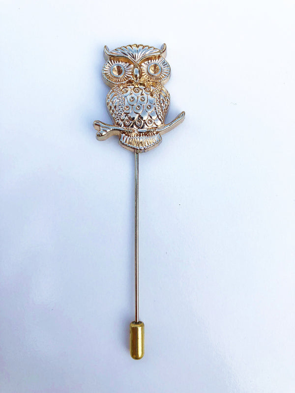 Night Owl Lapel Pin