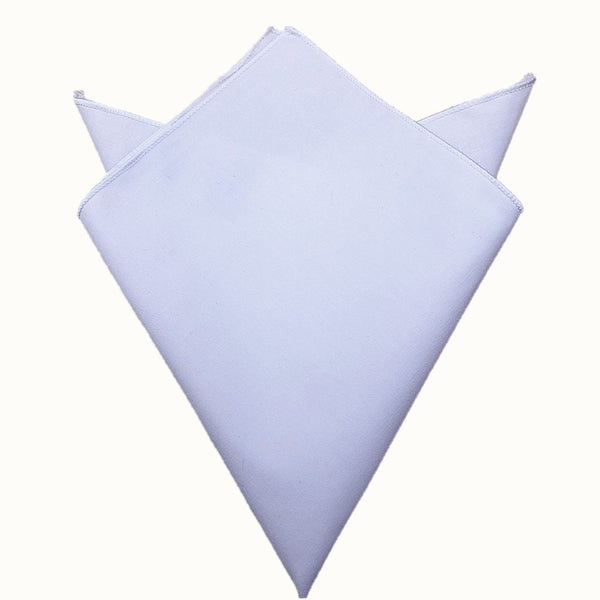 White Cotton Pocket Square