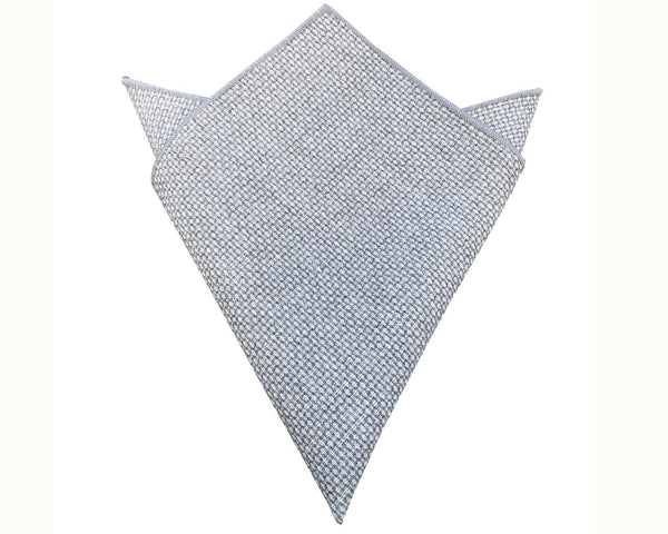 Grey Tweed Pocket Square