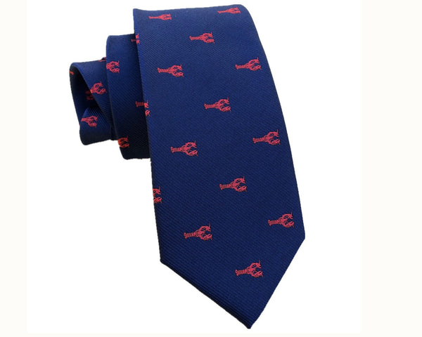 Navy Red Lobster Necktie