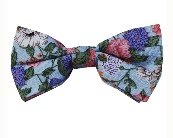 Pink Lavender Floral Pre-tied Bow Tie