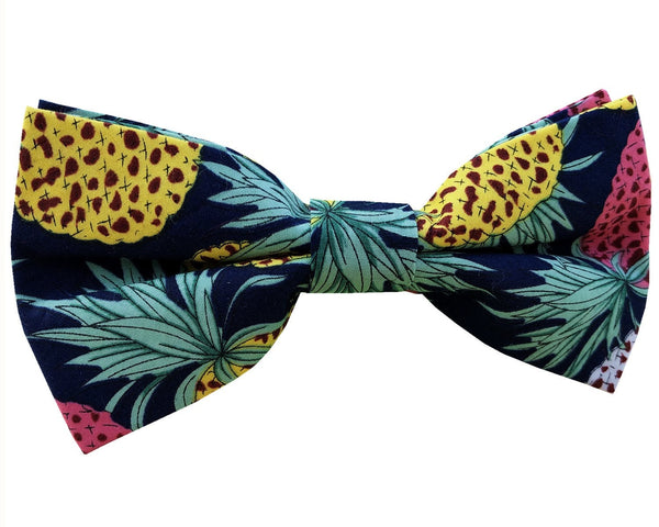 Yellow Pineapple Bow Tie