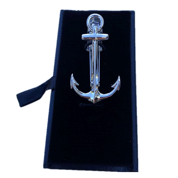 Anchor Silver Tie Bar