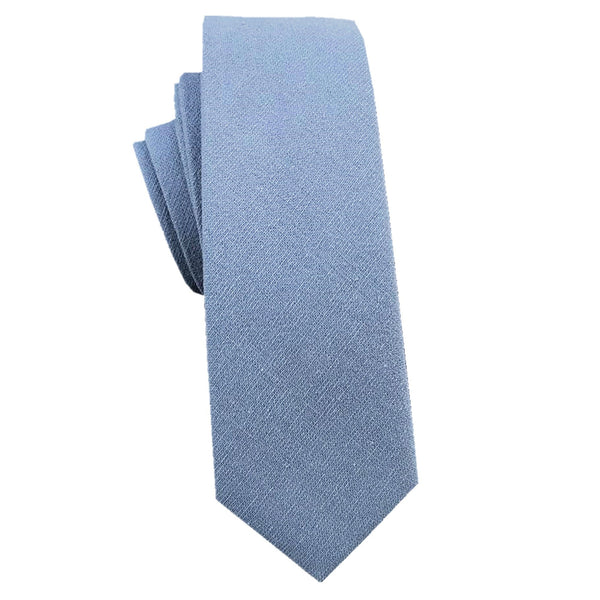 Dusty Blue Skinny Tie