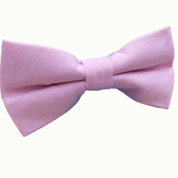 Light Pink Cotton Pre-tied Bow Tie