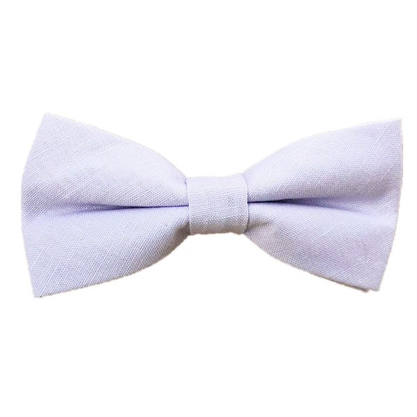 Light Purple Linen Pre-tied Bow Tie