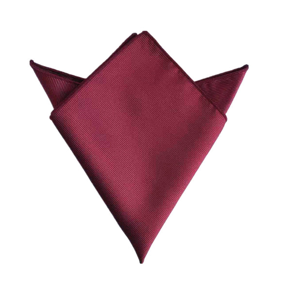 Merlot Burgundy Weave Pocket Square