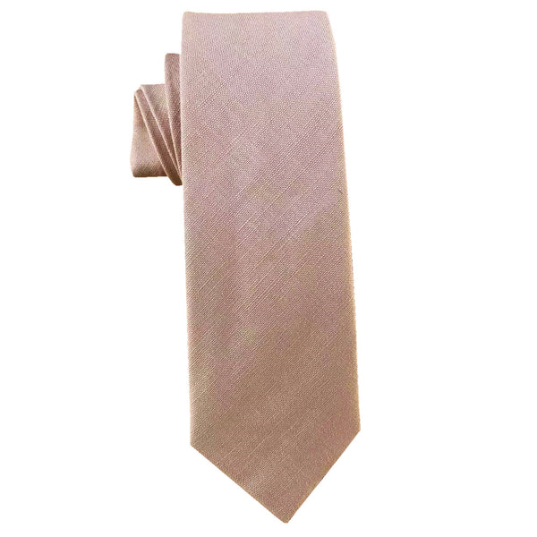 Champagne Sand Linen Skinny Tie