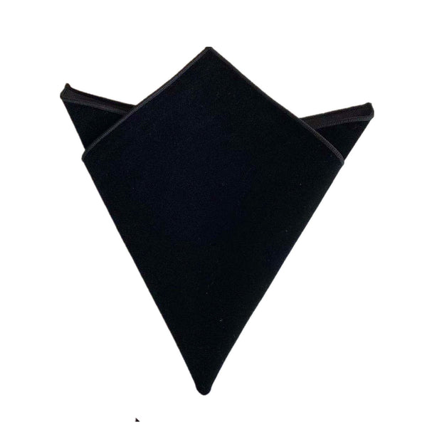 Black Velvet Pocket Square