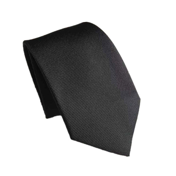 Black Microfiber Skinny Tie