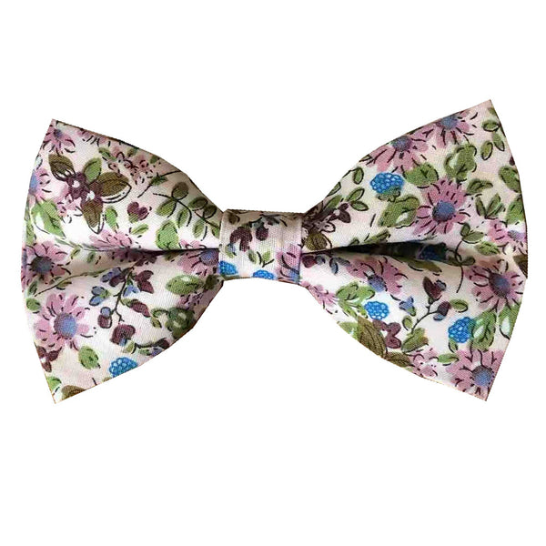 Purple Sunflower Floral Pre-tied Bow Tie