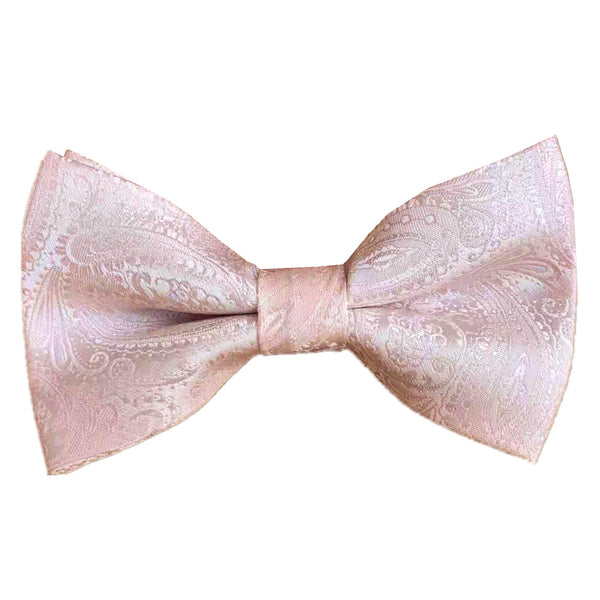 Blush Pink Paisley Pre-tied Bow tie