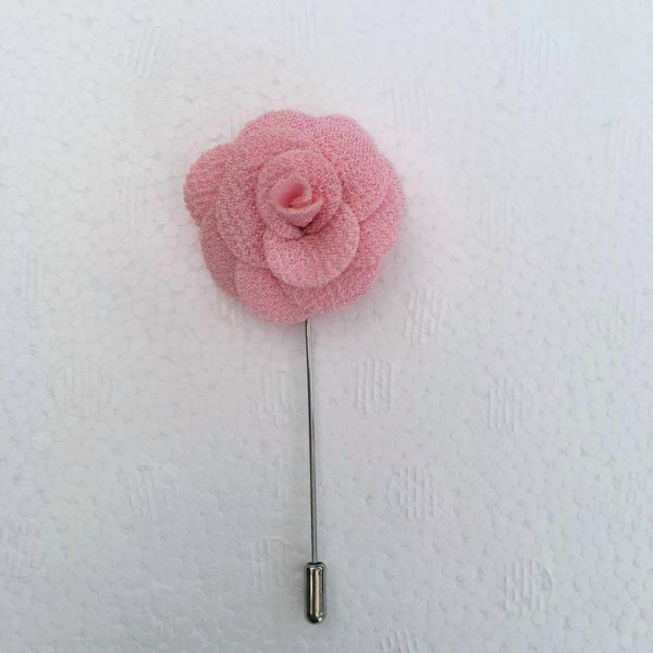 Blush Pink Rose Flower Lapel Pin