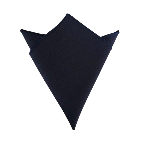 Dark Navy Linen Pocket Square