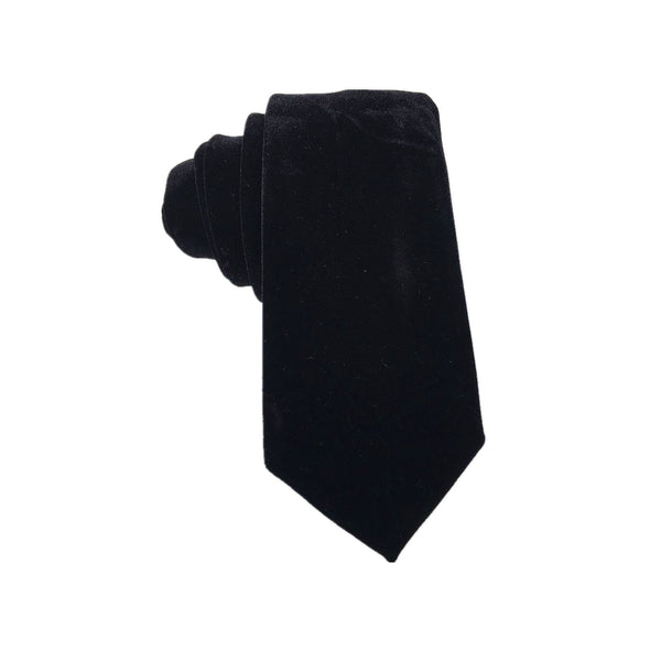 Black Velvet Skinny Tie