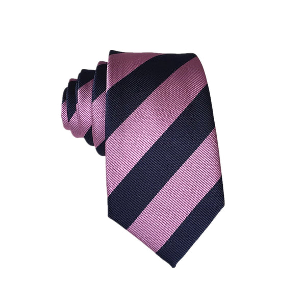 Purple Stripes Skinny Tie