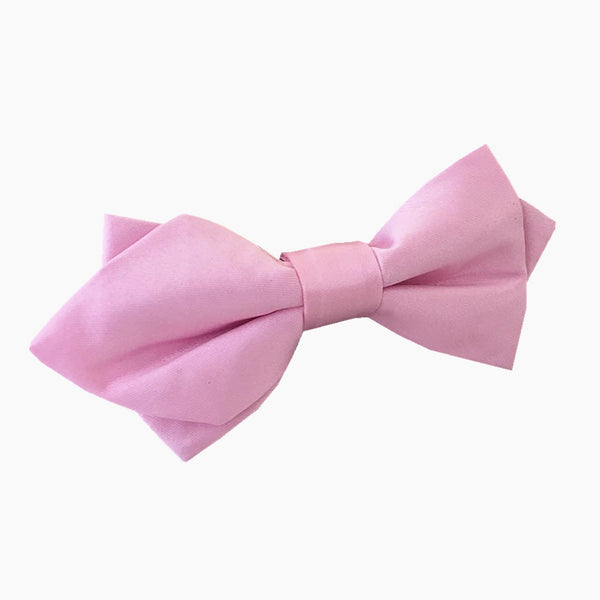 Tickled Pink Satin Diamond Bow Tie