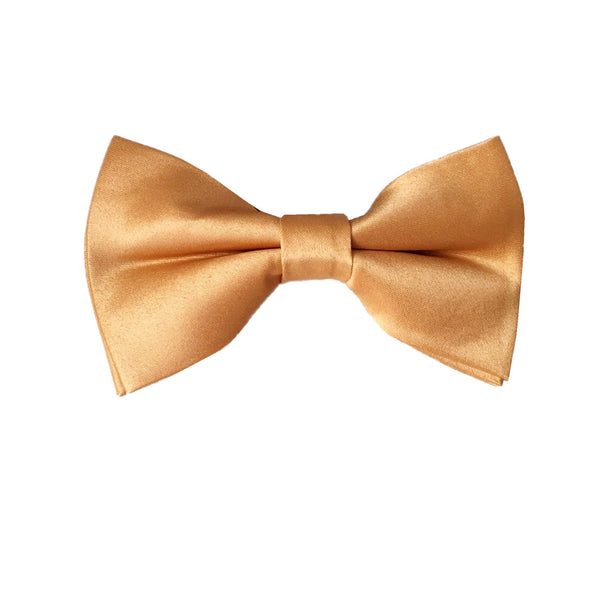 Gold Satin Pre-tied Bow Tie