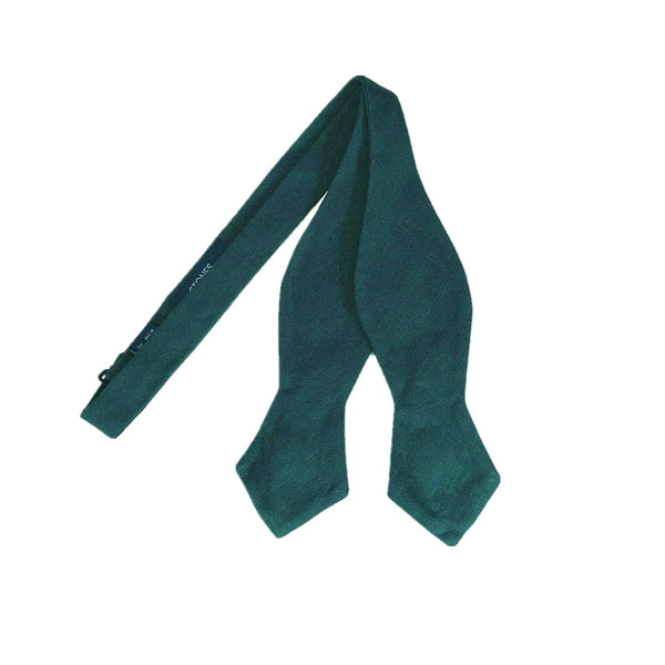 Forest Green Self-tied Tip Bow Tie