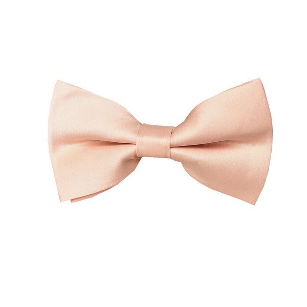 Peach Satin Pre-tied Bow Tie