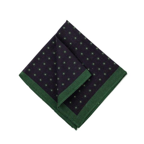 Green Polka Dots Pocket Square