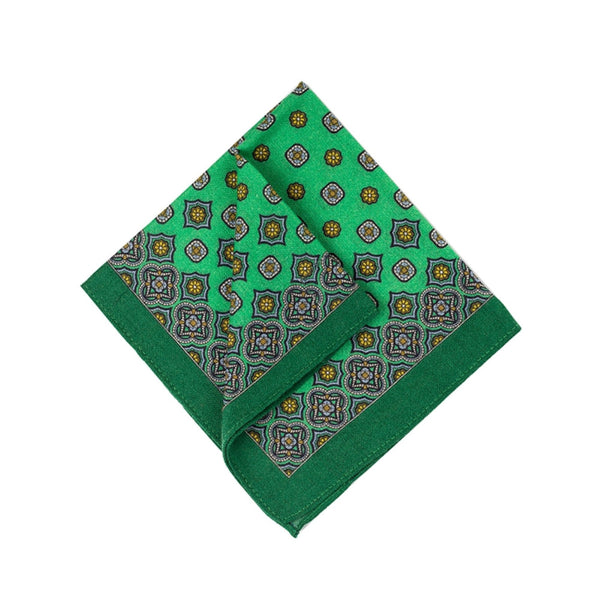 Emerald Green Wool Pocket Square