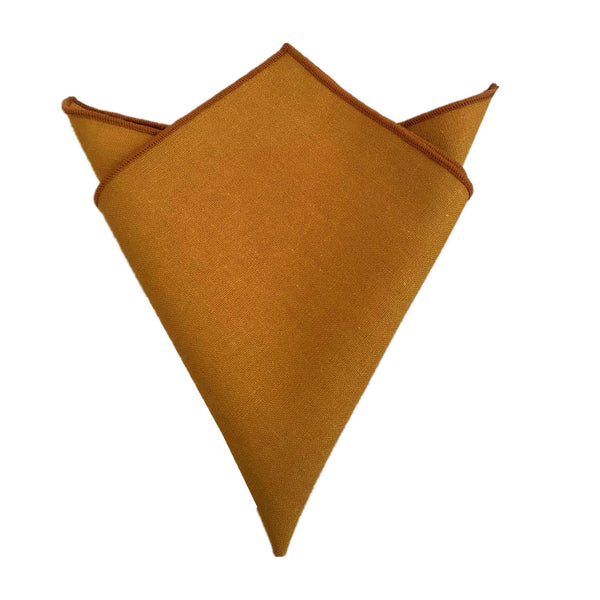 Mustard Yellow Linen Pocket Square
